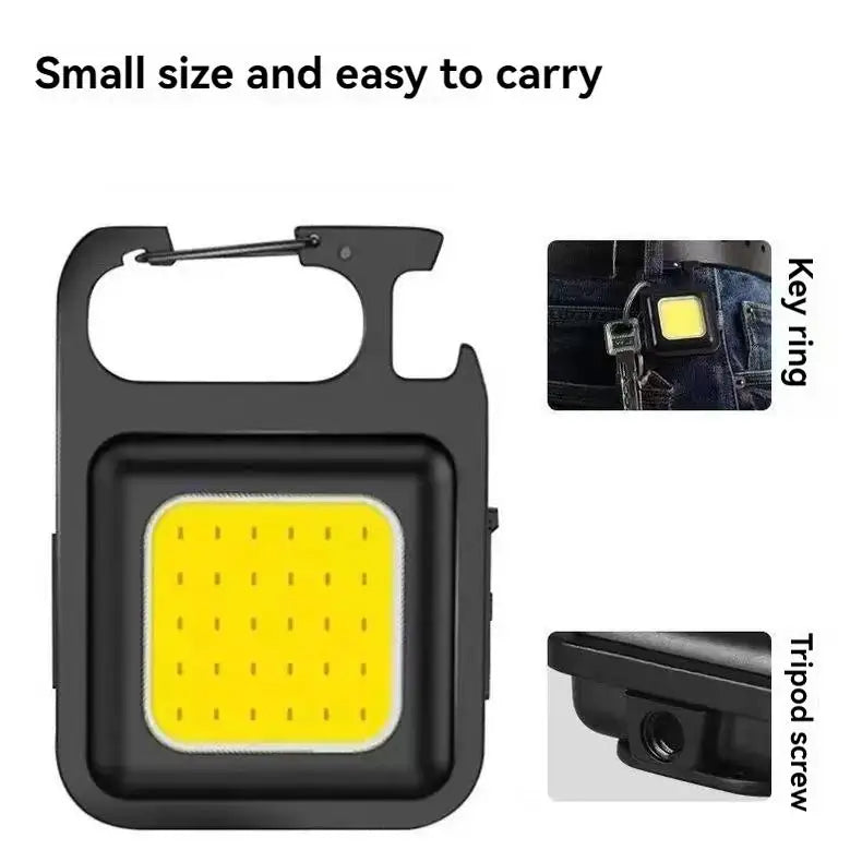 Rechargeable COB LED USB Headlamp ABS Waterproof Fishing Head Torch
