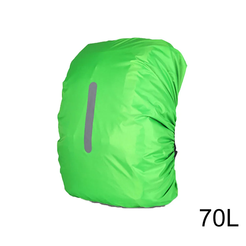KoKossi 20L-80L Backpack Rain Cover Mountain Climbing Reflective Outdoor Waterproof Bag Camping Hiking Bag Dust Cover Woman Men