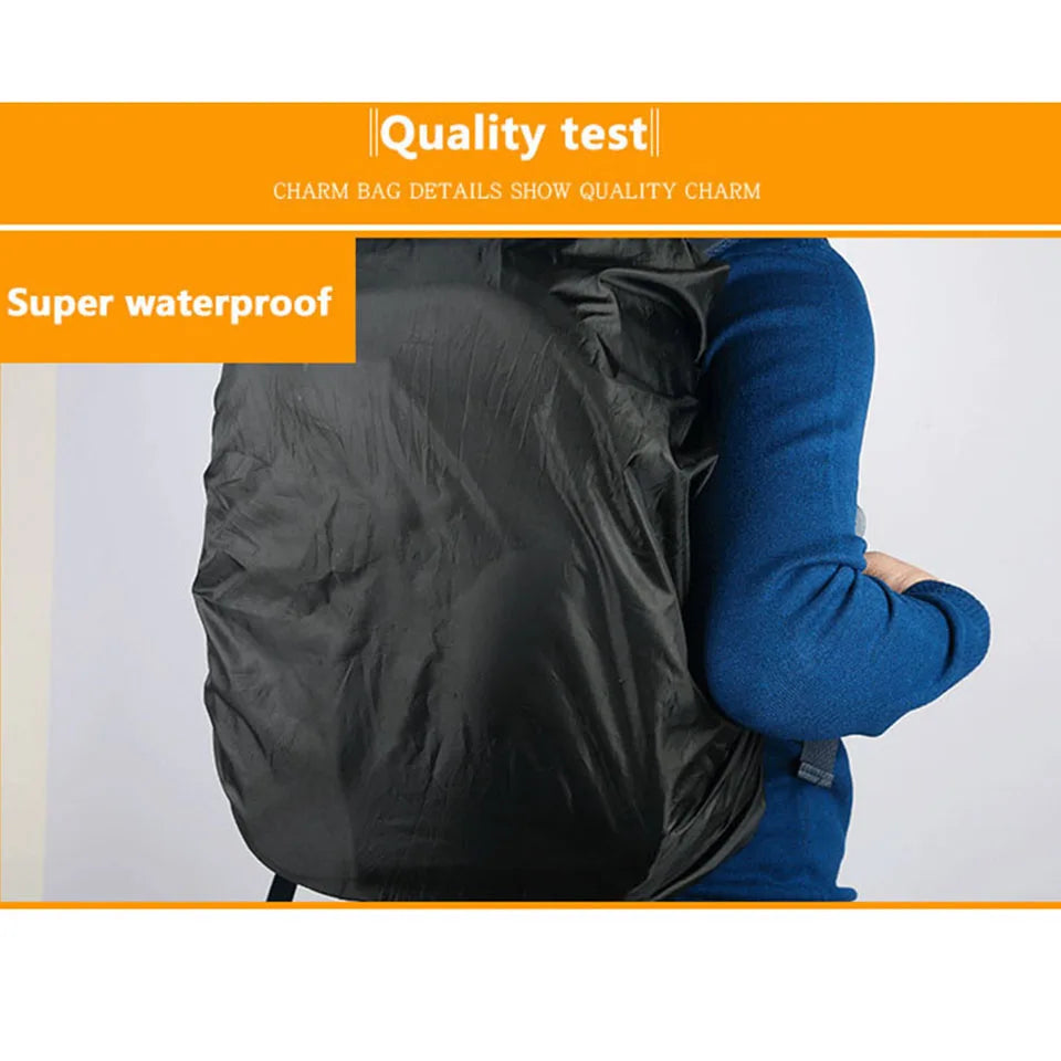 KoKossi 20L-80L Backpack Rain Cover Mountain Climbing Reflective Outdoor Waterproof Bag Camping Hiking Bag Dust Cover Woman Men