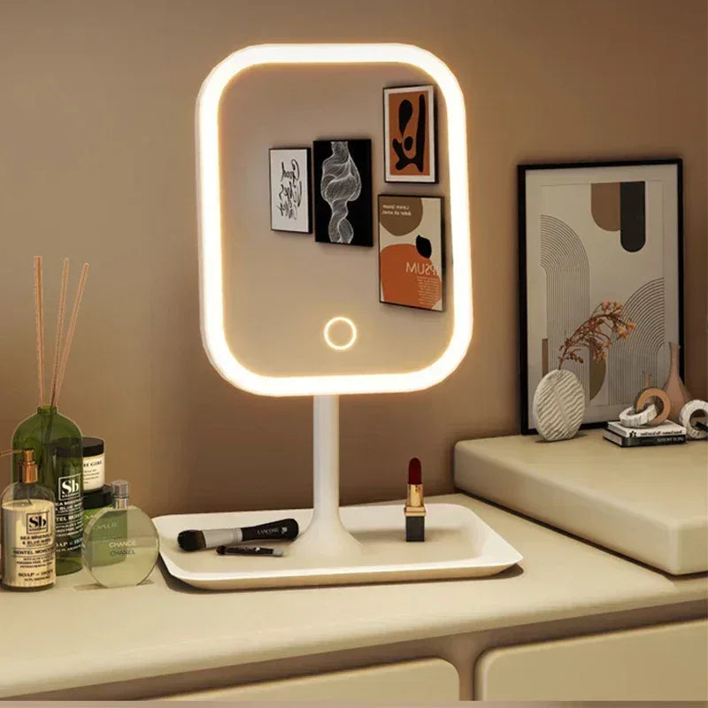 EMESA HOME Modern LED Vanity Mirror – 3 Color Touch Makeup Mirror for Women