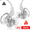 Original QKZ AK6 In Ear Earphone 6 Dynamic Driver Unit Headphone With Mic Stereo Sports HIFI Subwoofer Headset Monitor Earbuds